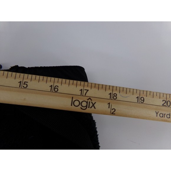 Women's PacSun sharpa Jogger Pant with built in belt, Size LG - Black pockets - Picture 7 of 9